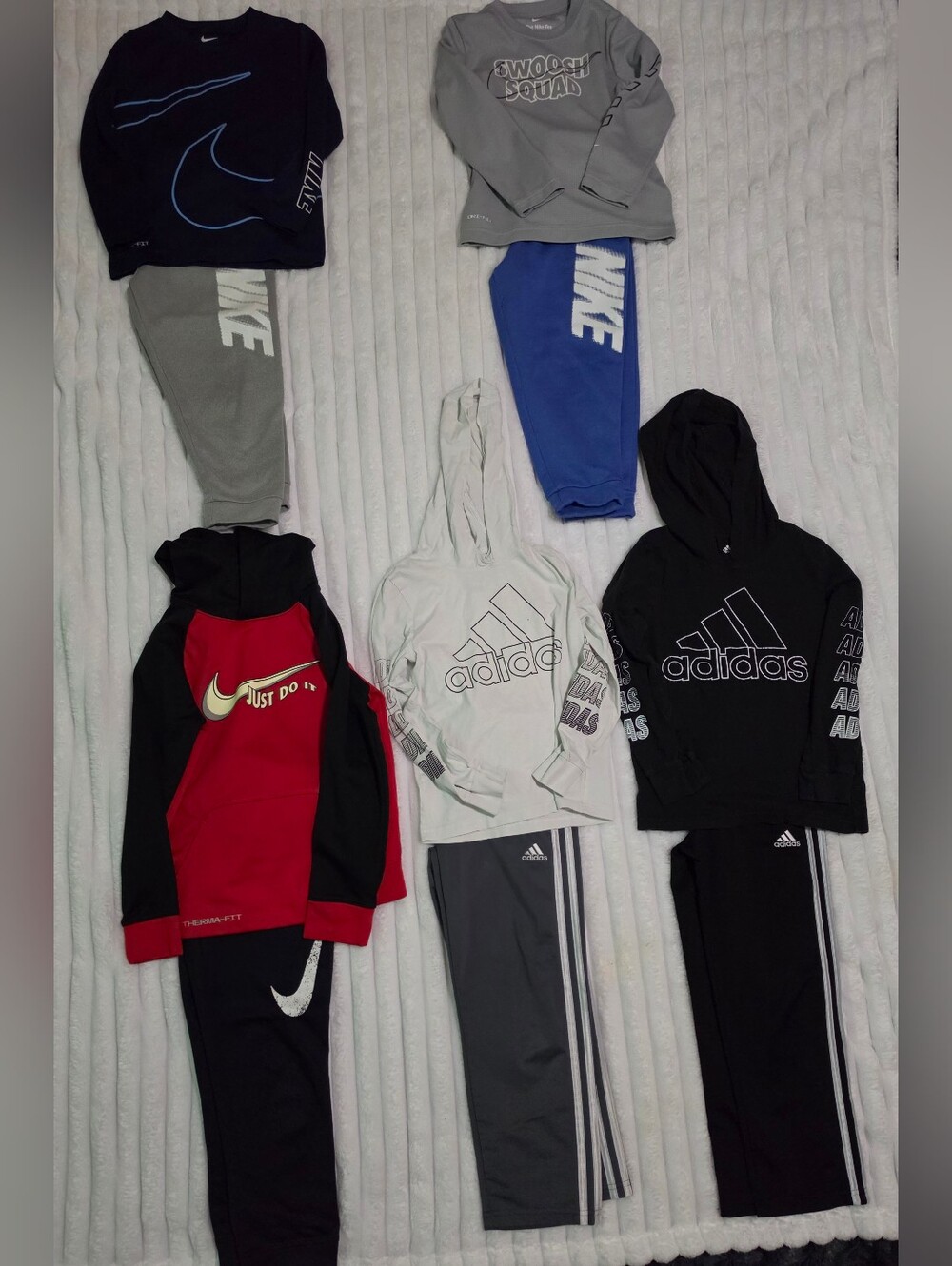 Boys Nike/ Adidas Bundle 3 Nike-2 Adidas (5 Sets) $55 Boys Size 6